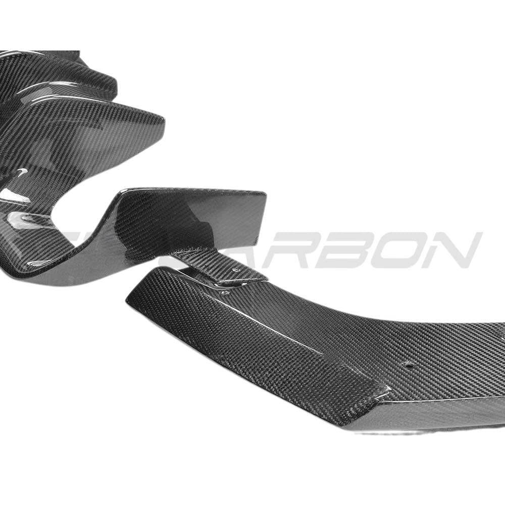 BMW M3 F80 saloon full carbon fibre kit by CT Carbon, featuring diffuser and V-style aerodynamic components.
