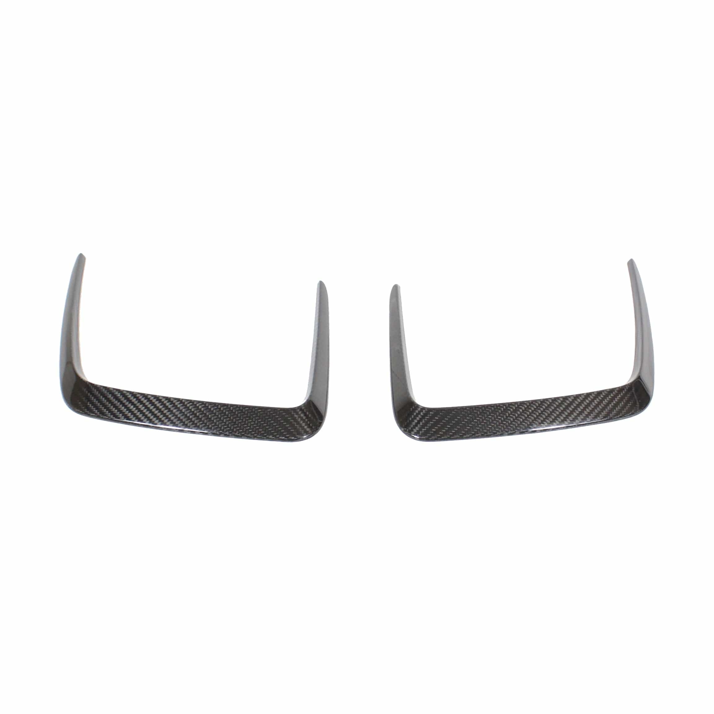 BMW M3 M4 G80 G82 G81 G83 carbon fiber bonnet hood trim accessories by CT Carbon, close-up of the sleek, textured carbon fiber finish.