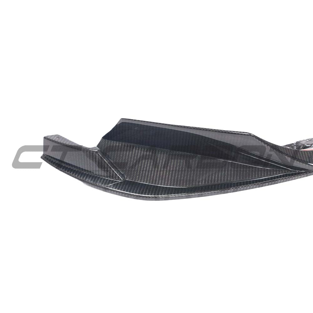 BMW G80 M3 full carbon fibre kit by CT Design, featuring a carbon fibre splitter and aerodynamic enhancements.