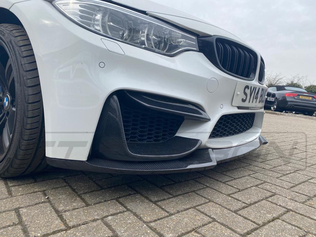 BMW F82 M4 coupe 2014-2020 CT Carbon full carbon fibre kit, V2, featuring lightweight aerodynamic components.