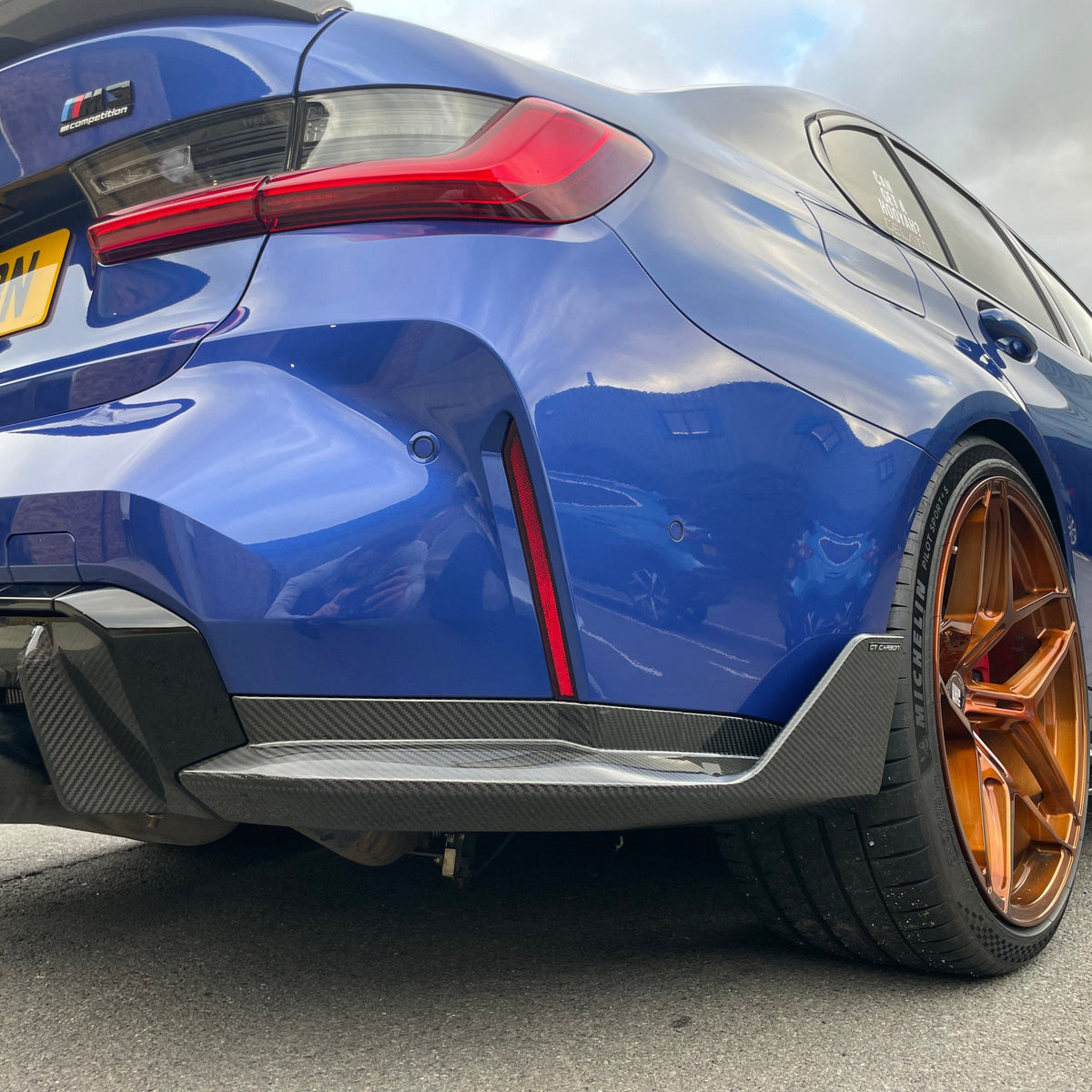 BMW M4 G82/G83 CARBON FIBRE REAR BUMPER CORNERS - V1