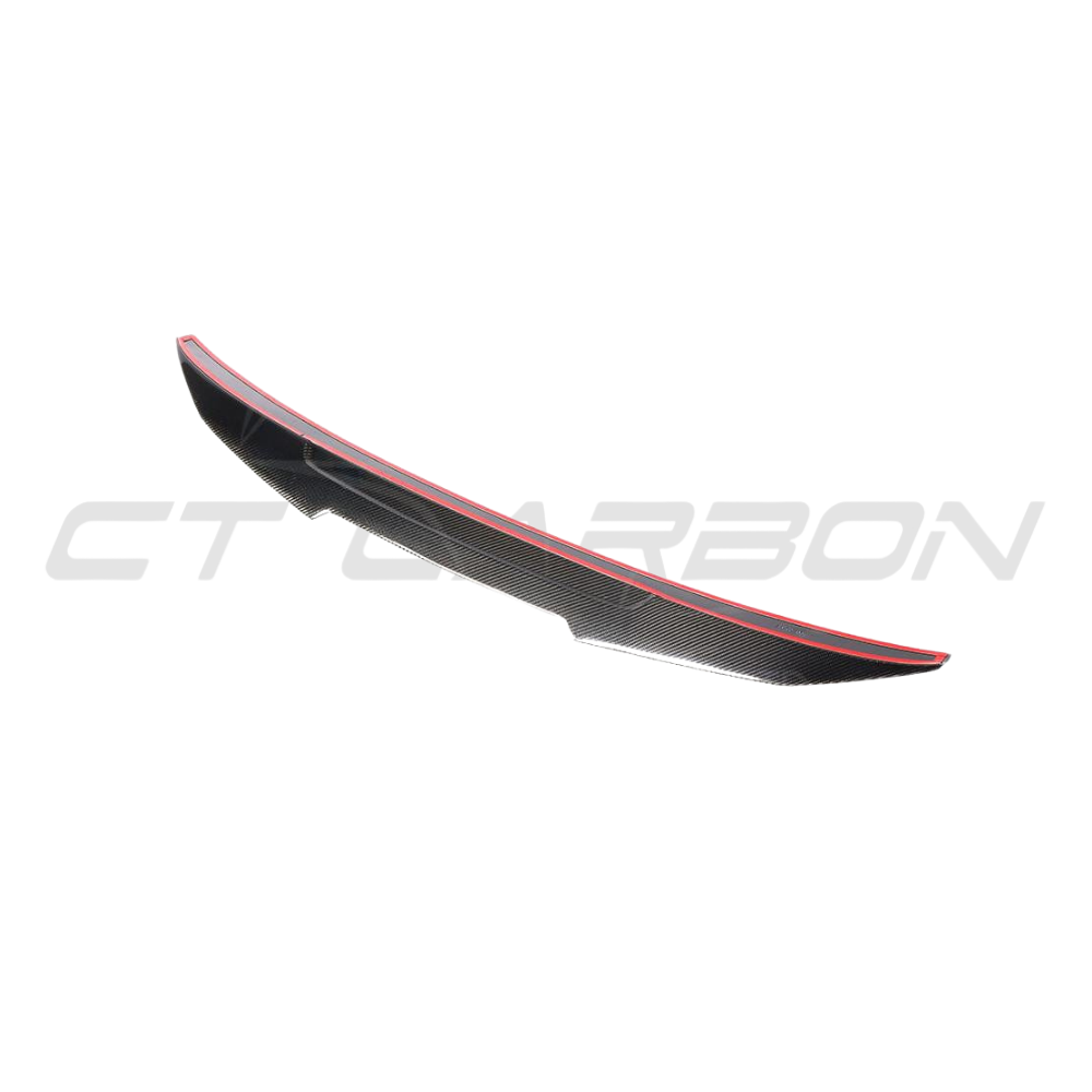 BMW G30 5 Series 2016-2023 CT Carbon fiber kit with spoiler and ducktail, designed for enhanced sporty look and aerodynamic performance.
