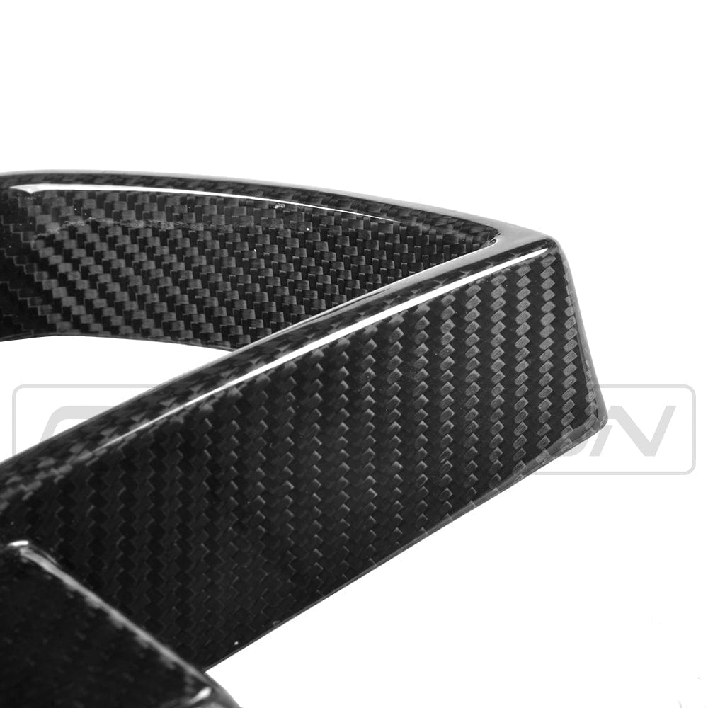 BMW X3 G01 carbon fiber front bumper vent trims by CT Carbon, close-up of sleek, lightweight accessory for enhanced style.