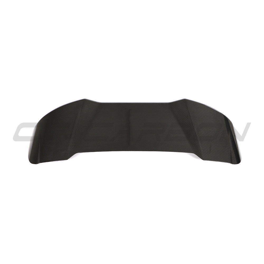 BMW X3 G01 LCI 2021+ CT Carbon fiber full car kit featuring a sleek carbon fiber spoiler on a black BMW SUV.
