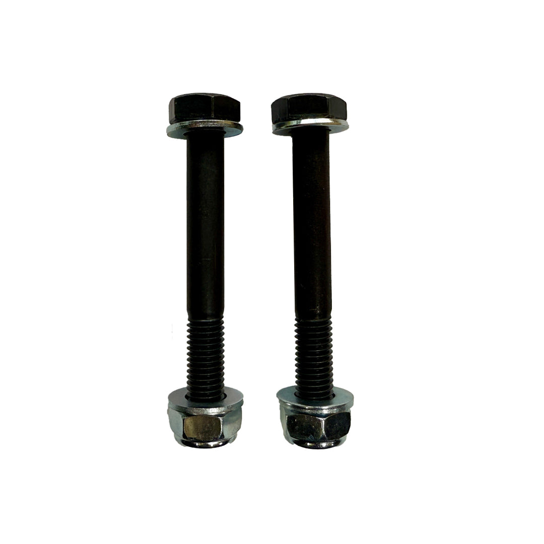 BMW F8X M2 M3 M4 upgraded front hub pinch bolt by XC3 Engineering for suspension and alignment, shown on a BMW F8X model.