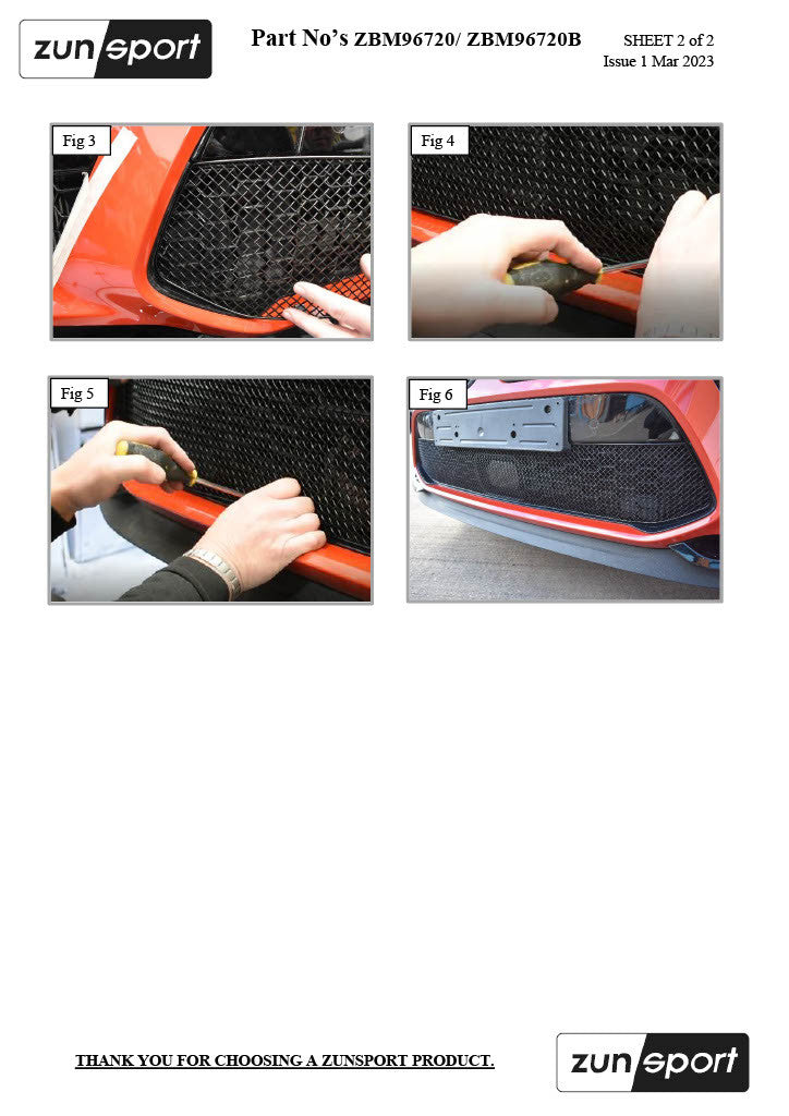 BMW X6 M Competition - Front Grille Set