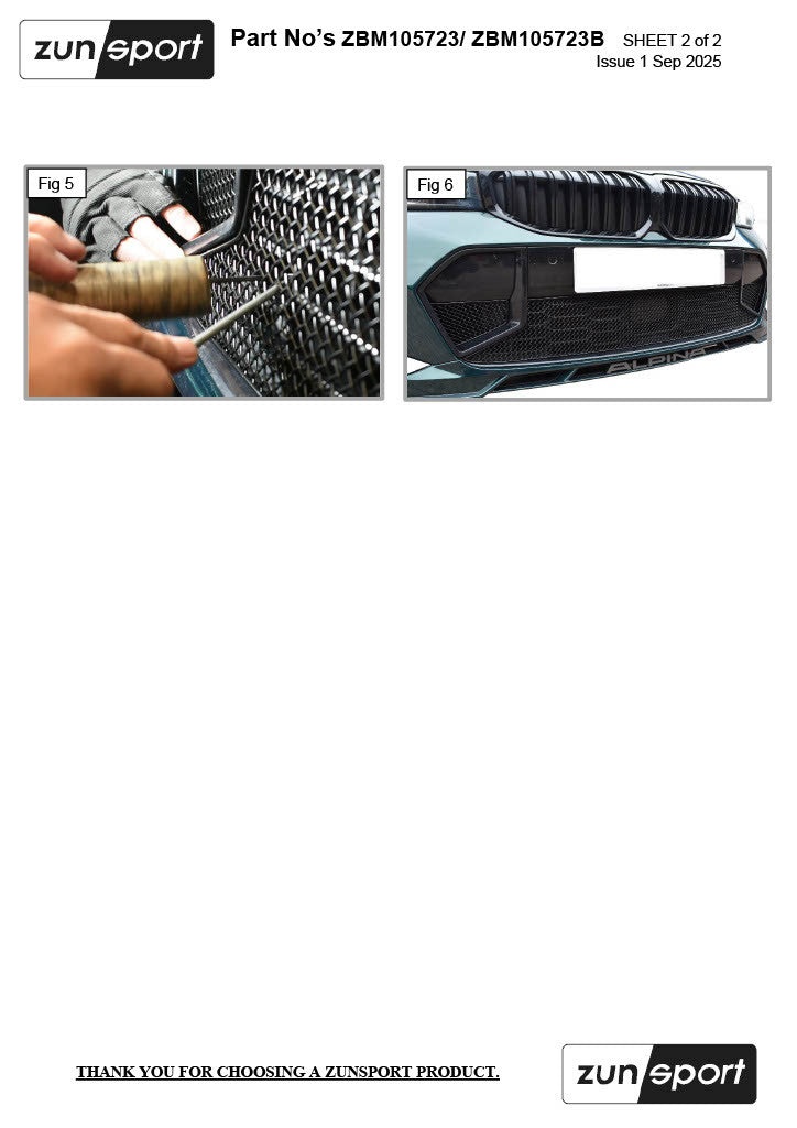 BMW Alpina B3 Biturbo - Front Grille Set - Nineteen72 Performance