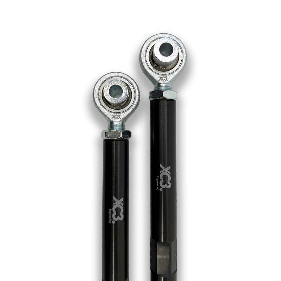 BMW M2 F87, M3 F80, M4 F82 adjustable rear toe arms by XC3 Engineering on F8X platform; suspension and alignment upgrade.
