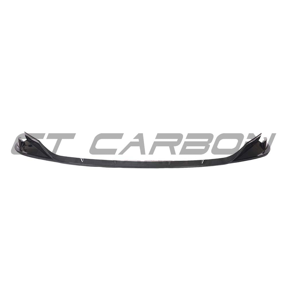 BMW G80 M3 full carbon fibre kit by CT Carbon, featuring splitter and aerodynamic components, installed on the car.