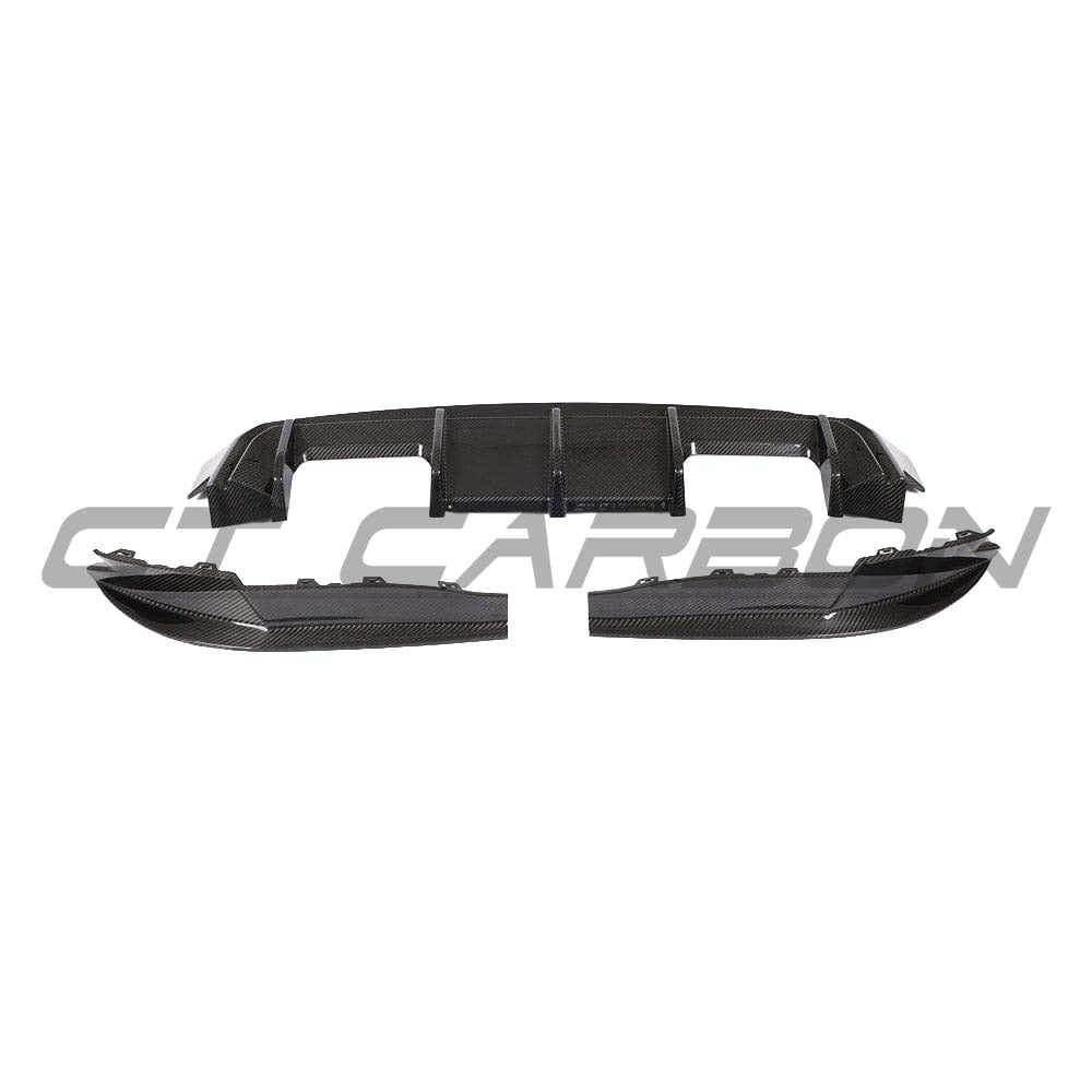 BMW G82 M4 carbon fibre kit by CT Carbon, featuring lightweight, glossy carbon fibre components on the full car kit.