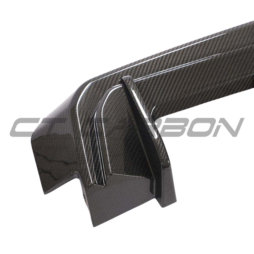 BMW G82 M4 full carbon fibre kit by CT Carbon, showcasing lightweight, glossy carbon fibre components on a high-performance sports car.
