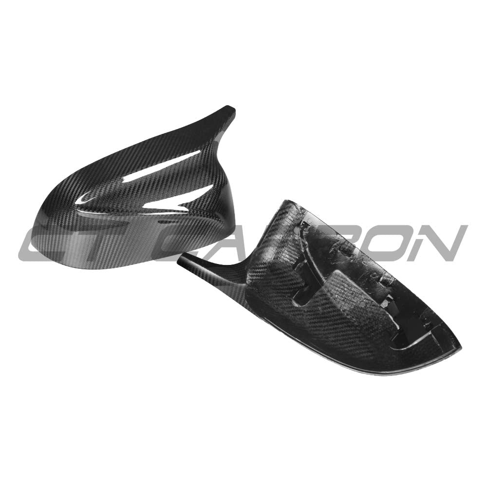 BMW G01 G02 G05 G06 G07 G08 X3 X4 X5 X6 X7 Carbon Fibre Mirrors by CT Carbon, close-up of sleek carbon fibre mirror housing.