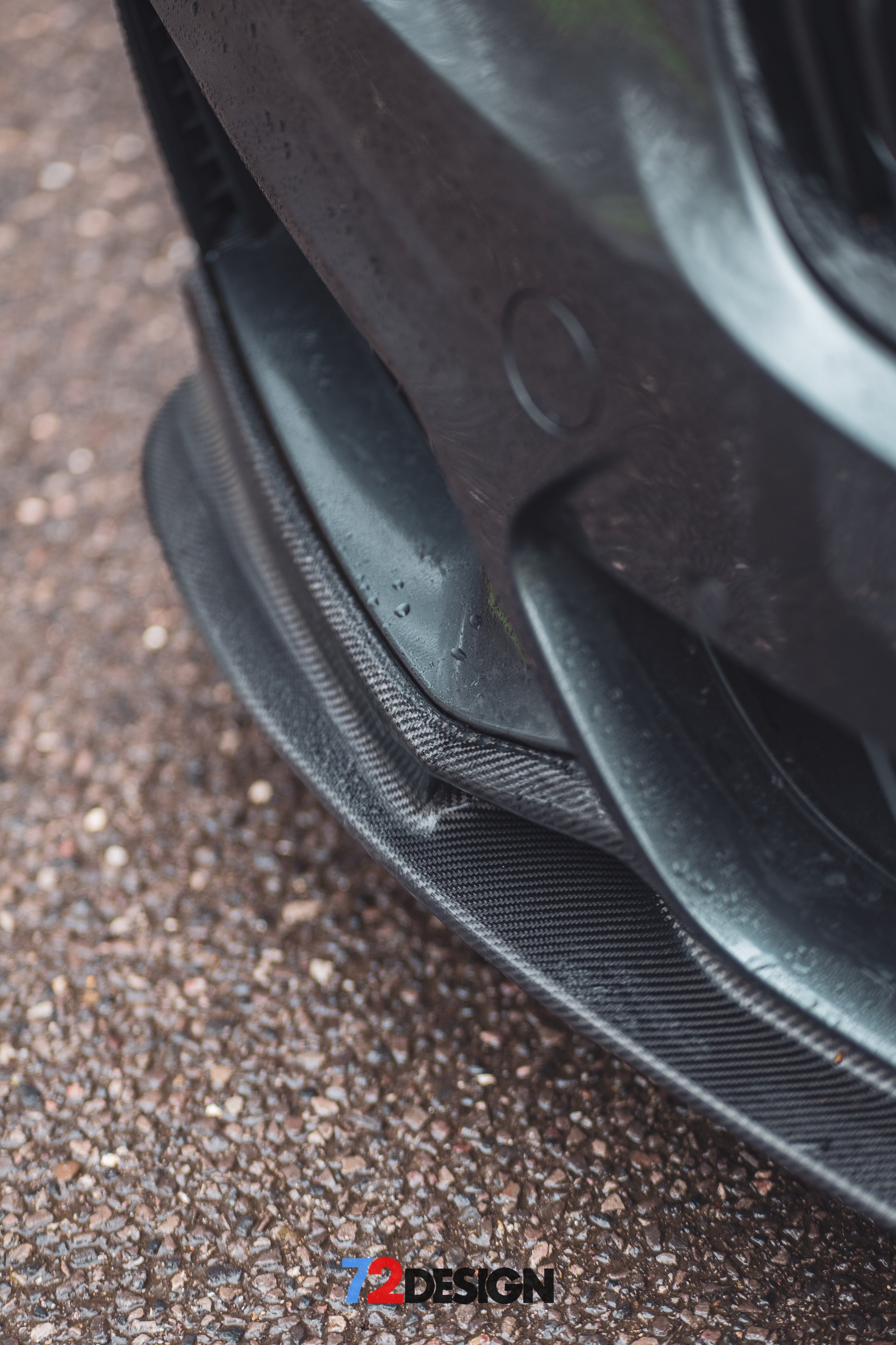 72Design BMW M240i/M235i (F22) Gloss Carbon Fibre (Pre-Preg) Performance Style Front Splitter - Nineteen72 Performance