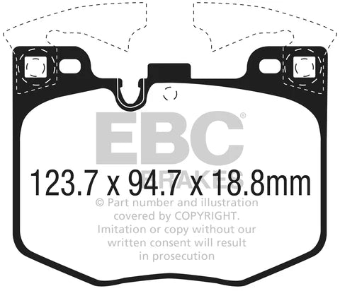 EBC - Front Bluestuff NDX Brake Pads DP52302NDX (BMW - M340i G20 / G21)