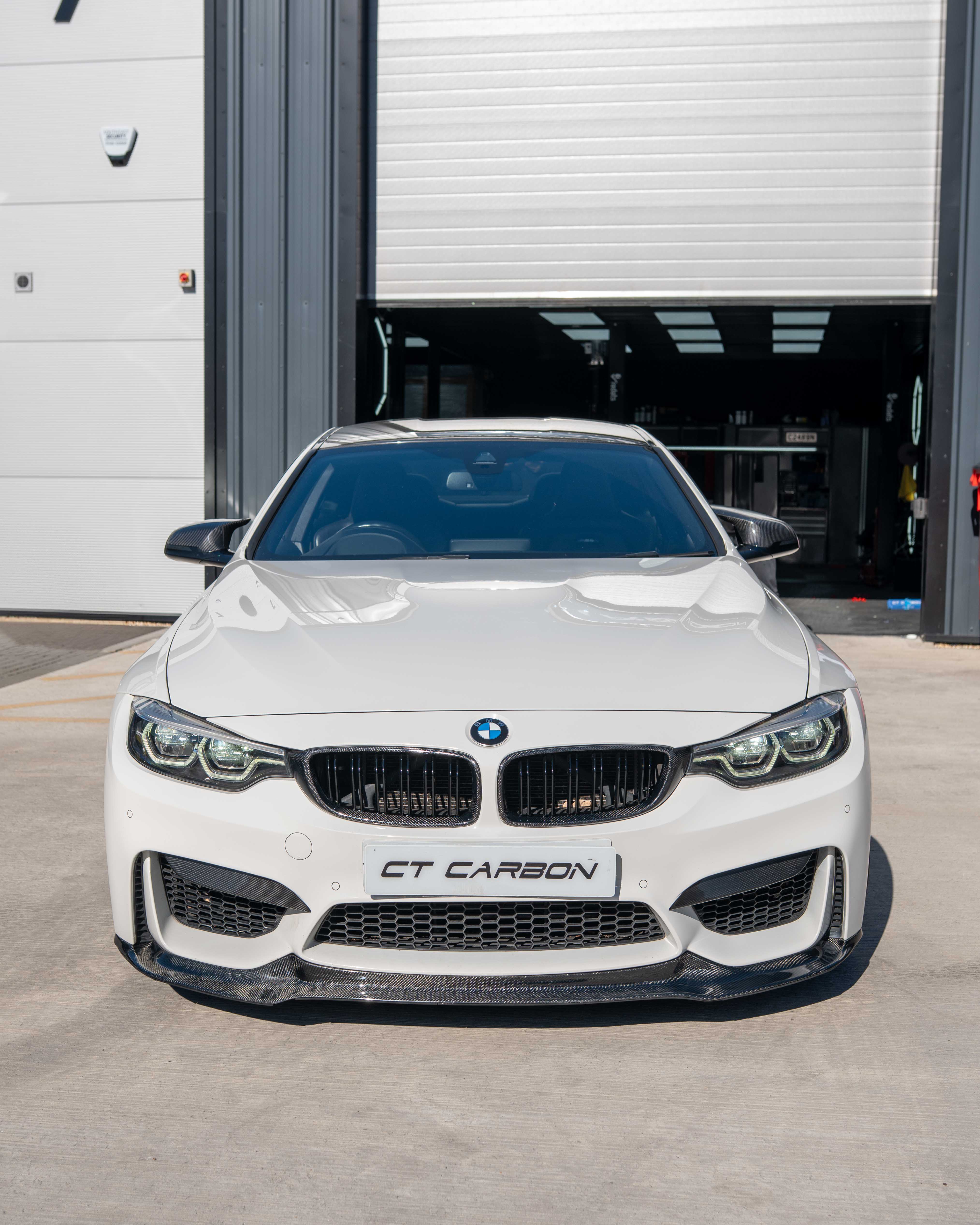 BMW F82 M4 coupe 2014-2020 CT Carbon full carbon fibre kit, showing the lightweight, aerodynamic exterior components.