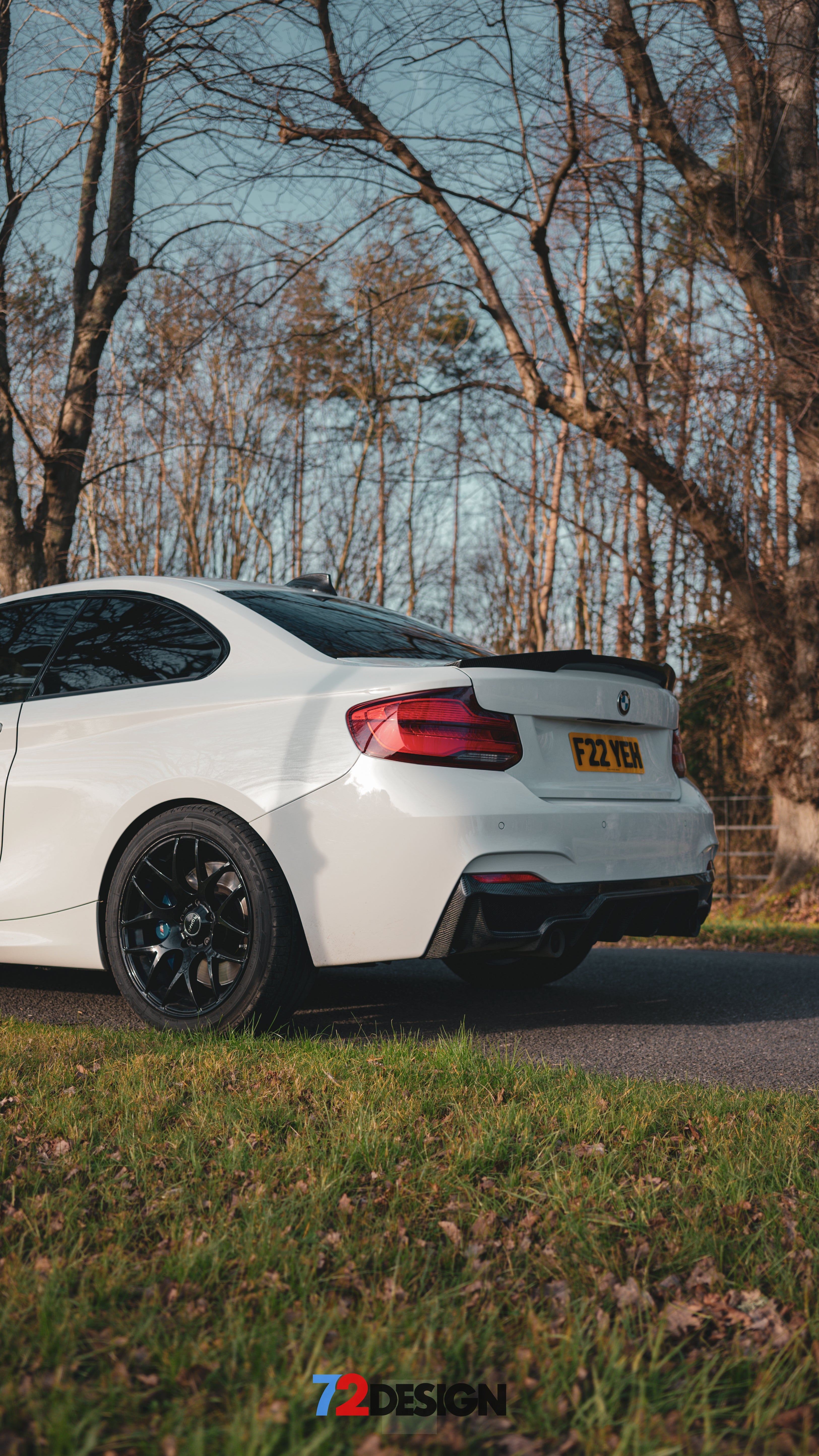 72Design BMW 2 Series (F22) Gloss Carbon Fibre (Pre-Preg) Performance Style Spoiler - Nineteen72 Performance