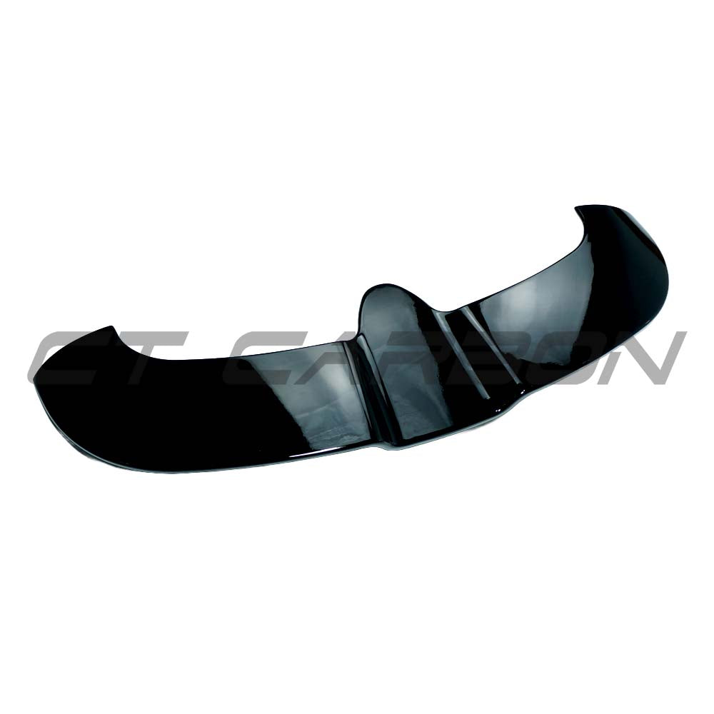 Gloss black roof spoiler for MINI Cooper F55/F56 2018-2024 by CT Carbon, shown on a car with the spoiler installed.