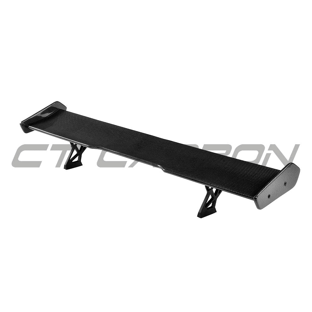 CT Carbon BMW M2/M3/M4 F80/F82/F87 carbon fibre spoiler, V3 model, installed on a sporty BMW coupe, showcasing sleek aerodynamic design.
