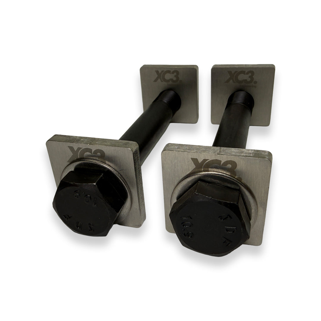 BMW M3 E9X E92 camber lockout shims by XC3 Engineering for suspension and alignment adjustment.