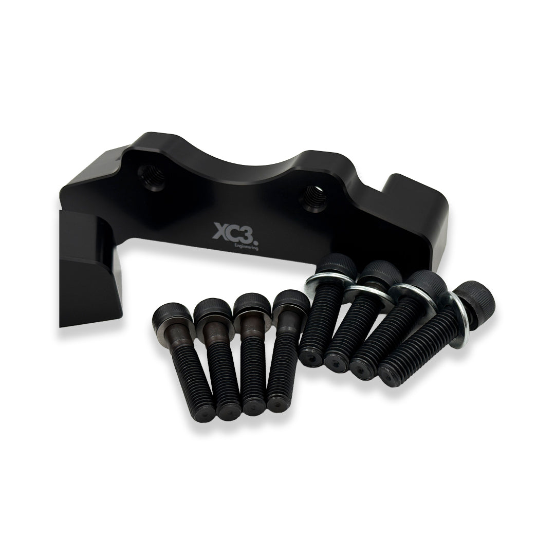 BMW M2 M3 M4 F8X Rear Caliper Bracket for AP Racing 380mm brake upgrade by XC3 Engineering