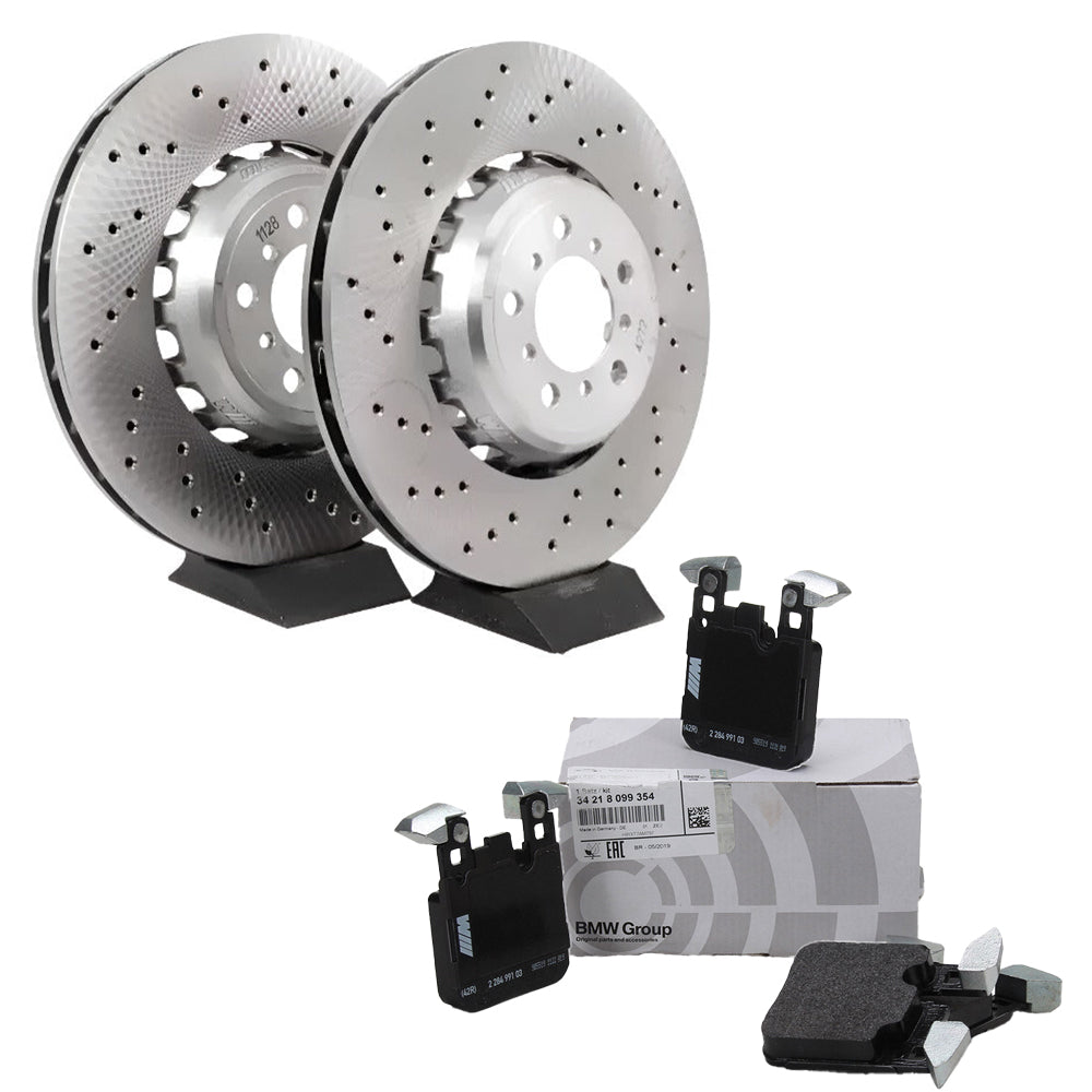 BMW M2 M3 M4 Rear 370x24mm Brake Discs & Pads (M Compound)
