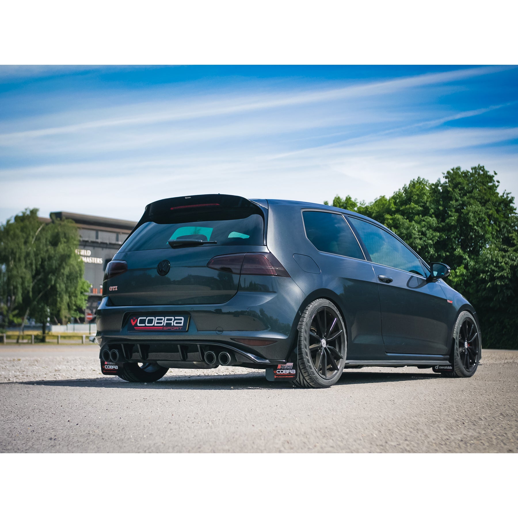 Cobra Sport - VW Golf GTI (Mk7) 2.0 TSI (5G) (12-17) Quad Exit Race Rear Axle Back (back box delete) Golf R Style Performance Exhaust - Nineteen72 Performance