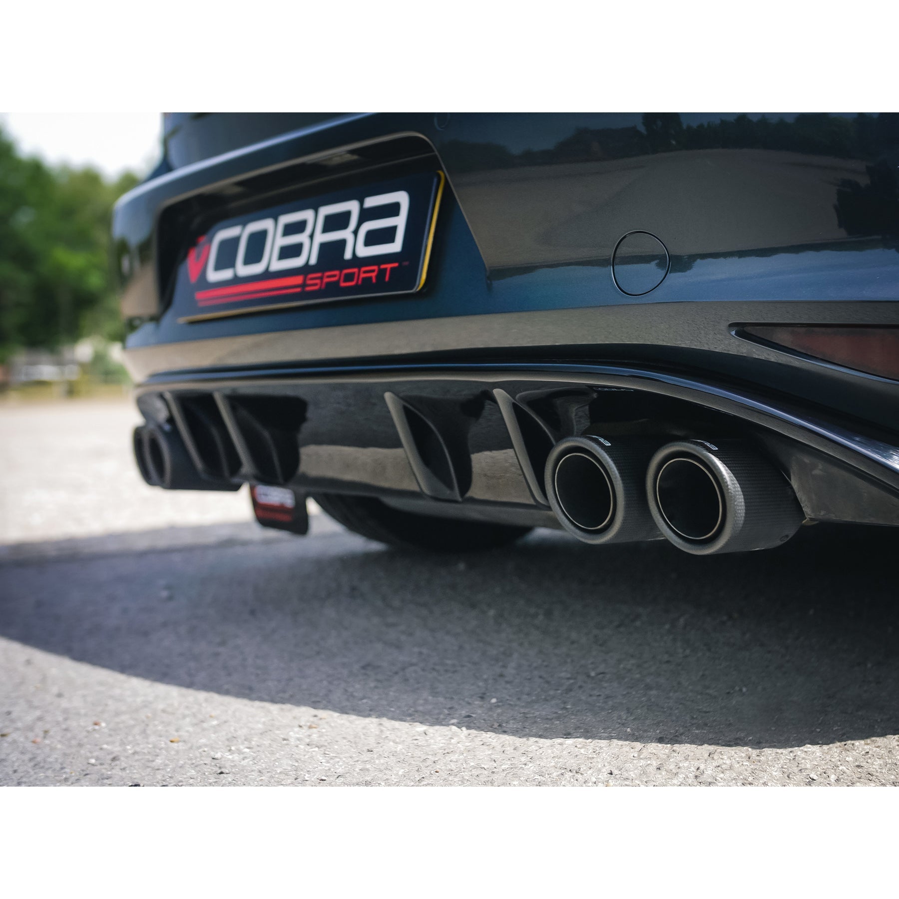 Cobra Sport - VW Golf GTI (Mk7) 2.0 TSI (5G) (12-17) Quad Exit Race Rear Axle Back (back box delete) Golf R Style Performance Exhaust - Nineteen72 Performance