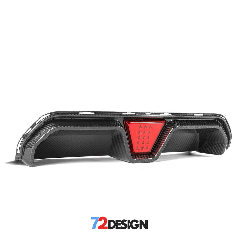 72Design BMW M5 (F90) Gloss Carbon Fibre (Pre-Preg) CSL Style Diffuser With Light - Nineteen72 Performance