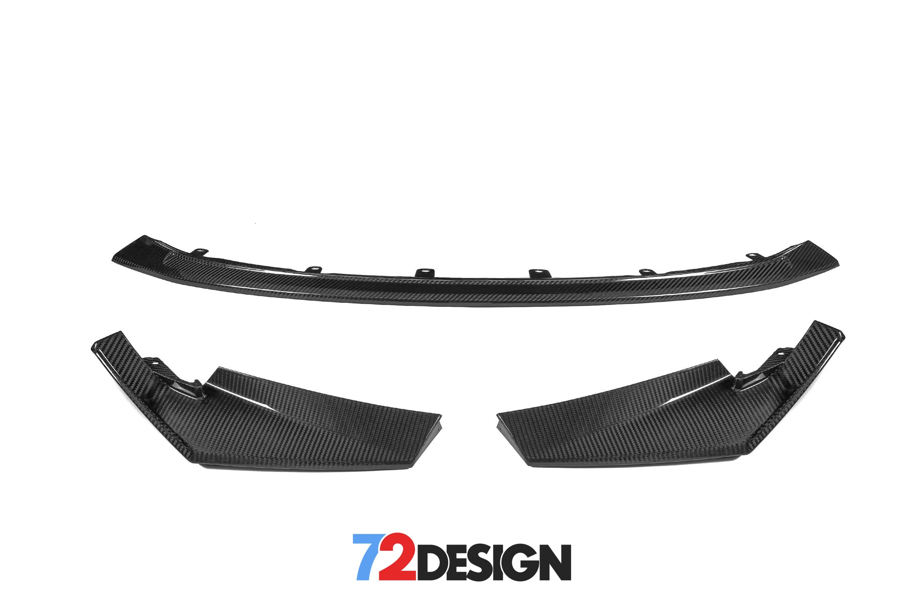 72Design BMW M3/M4 (G80/G82) Gloss Carbon Fibre (Pre-Preg) CSL Style Front Splitter - Nineteen72 Performance