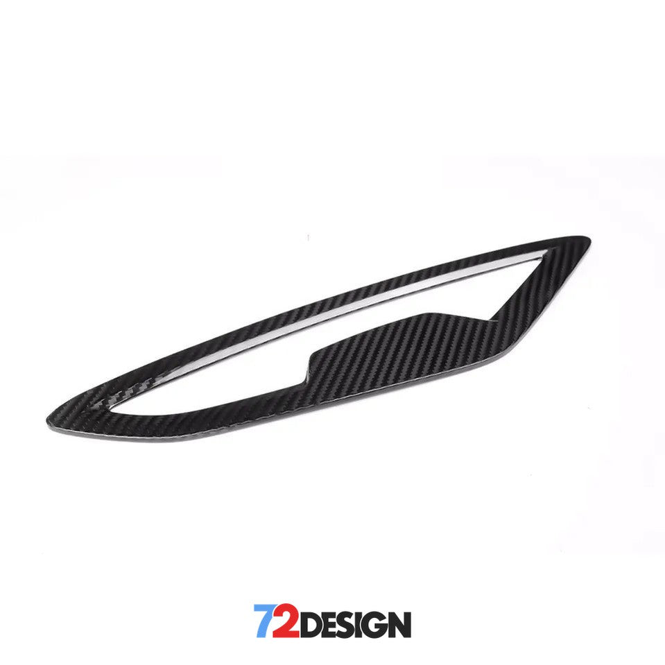 72Design BMW 8 Series (G14) Gloss Carbon Fibre (Pre-Preg) OEM Front Wing Trim - Nineteen72 Performance