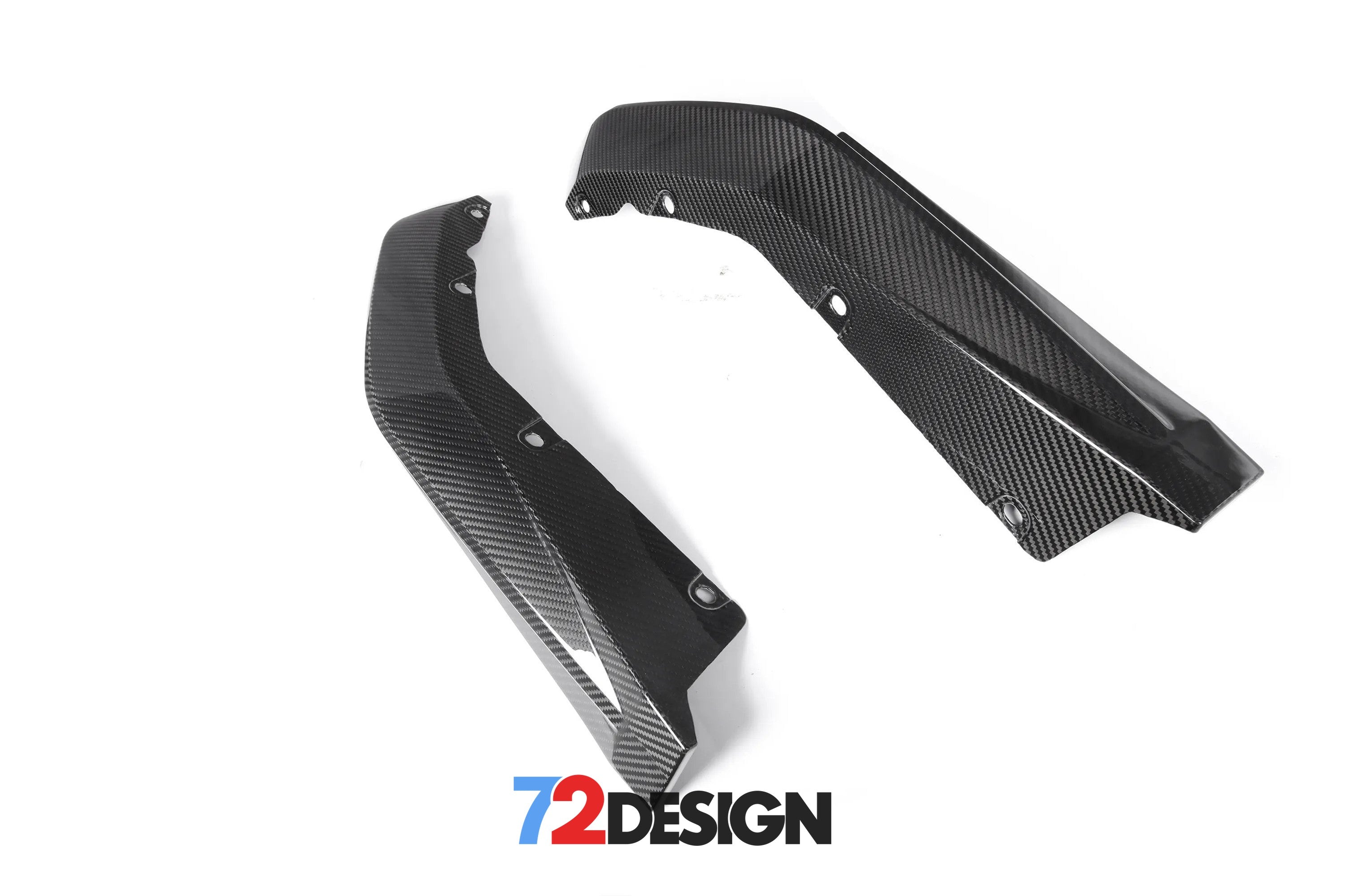72Design BMW M3 (G80) Gloss Carbon Fibre (Pre-Preg) OEM Style Rear Side Spats - Nineteen72 Performance