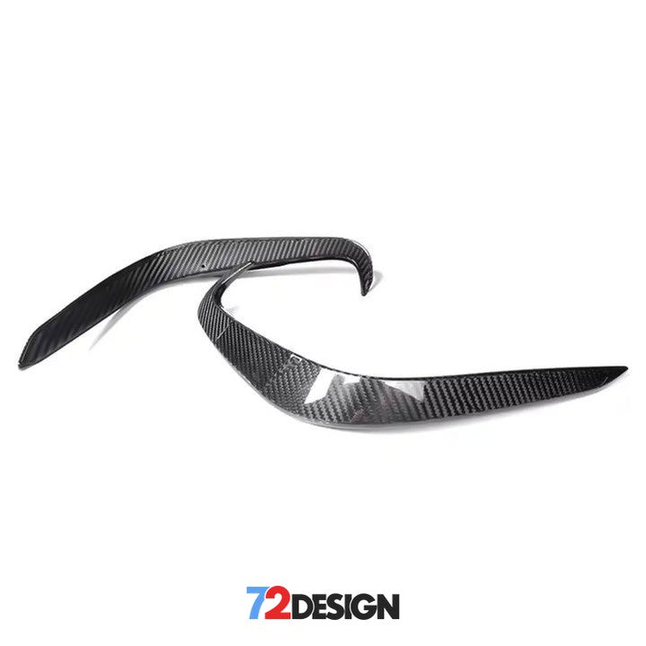 72Design BMW 8 Series (G14) Gloss Carbon Fibre (Pre-Preg) Performance Style Rear Canards - Nineteen72 Performance