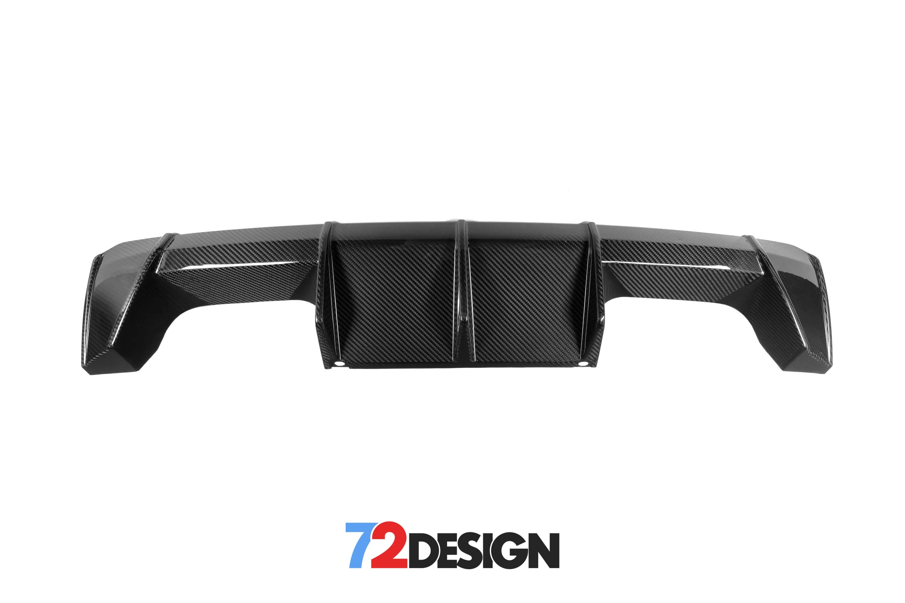 72Design BMW M3/M4 (G80/G82) Gloss Carbon Fibre (Pre-Preg) Euro Style Diffuser - Nineteen72 Performance