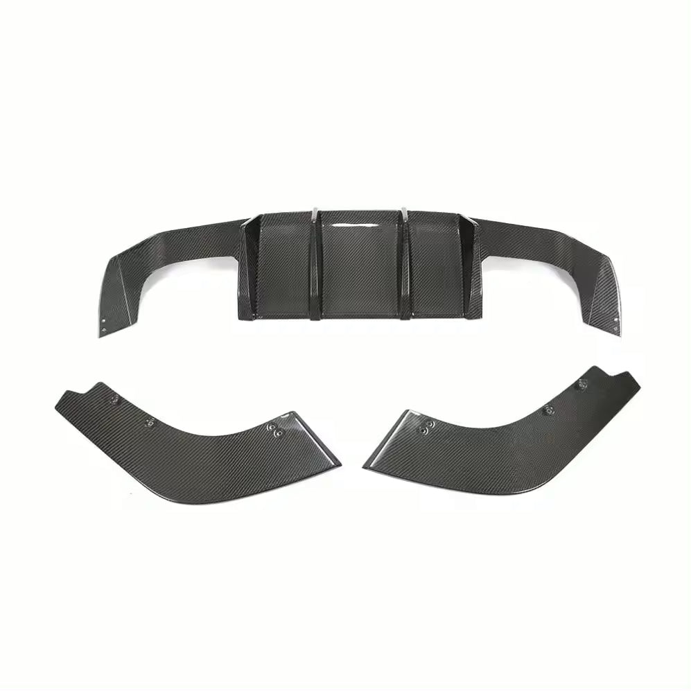 72Design BMW M2/M2C (F87/F87C) Gloss Carbon Fibre (Pre-Preg) GT Style Rear Diffuser - Nineteen72 Performance