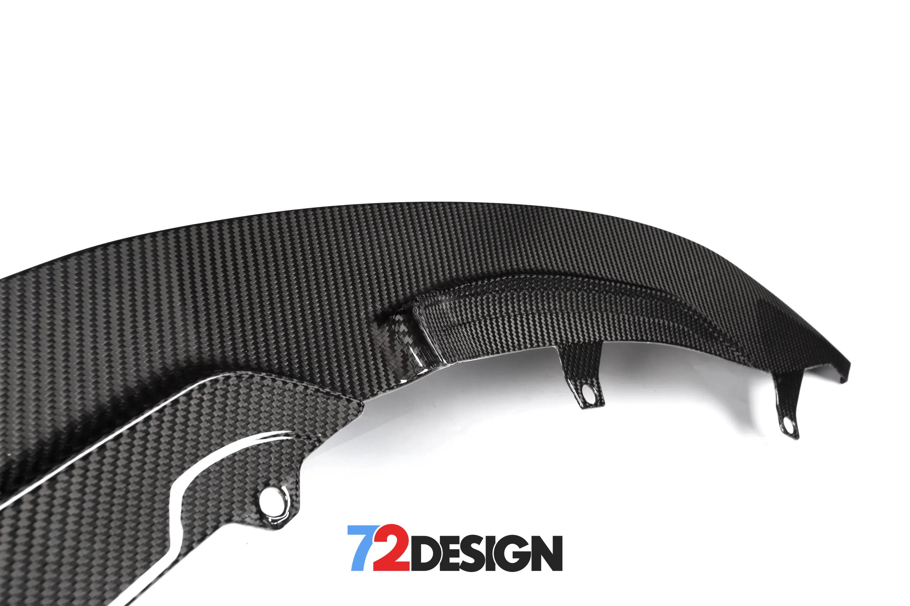 72Design BMW M3/M4 (F80/F82) Gloss Carbon Fibre (Pre-Preg) GT Style Front Splitter - Nineteen72 Performance