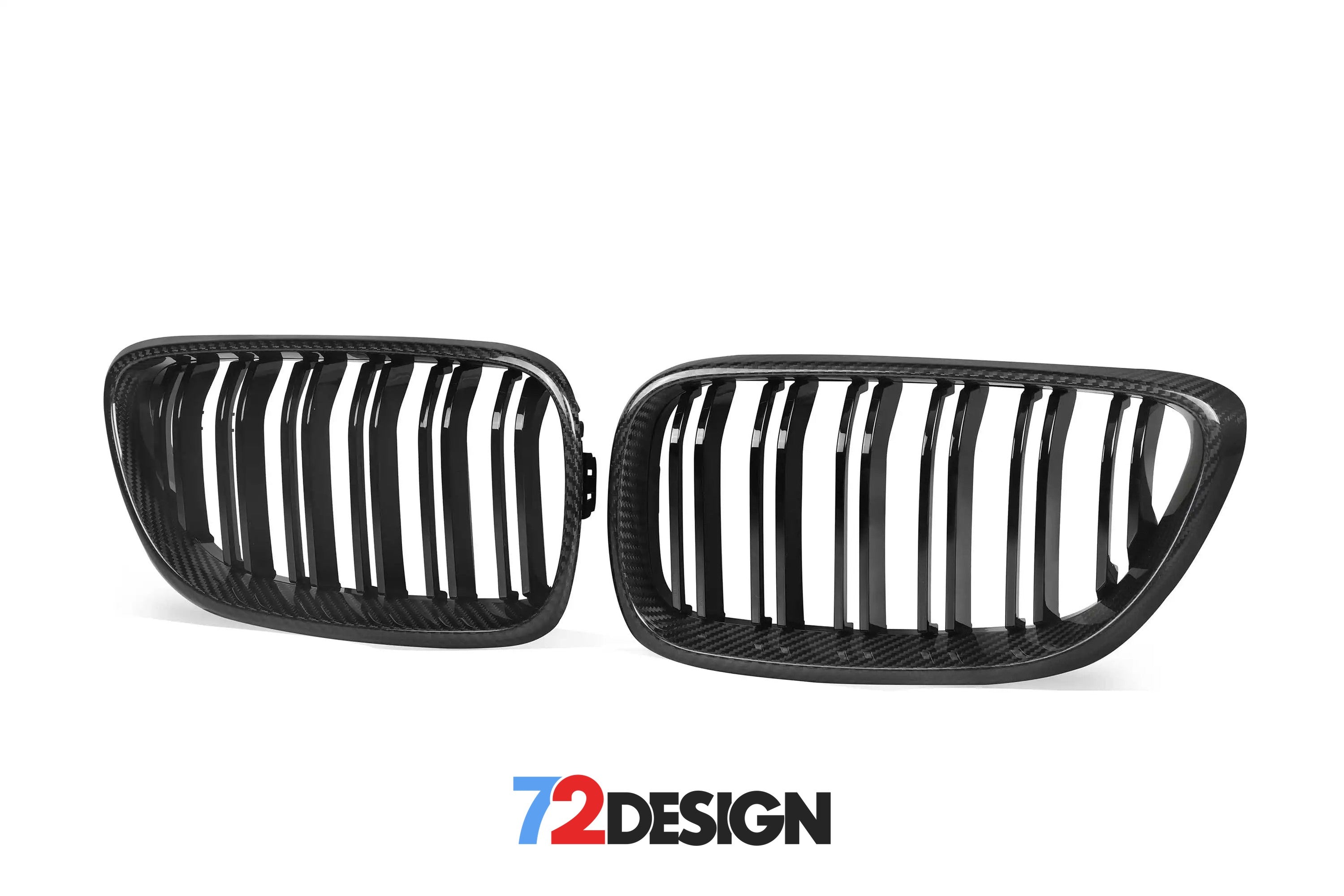 72Design - BMW M2 Carbon Fibre Double Slat Grills (F87) - Nineteen72 Performance