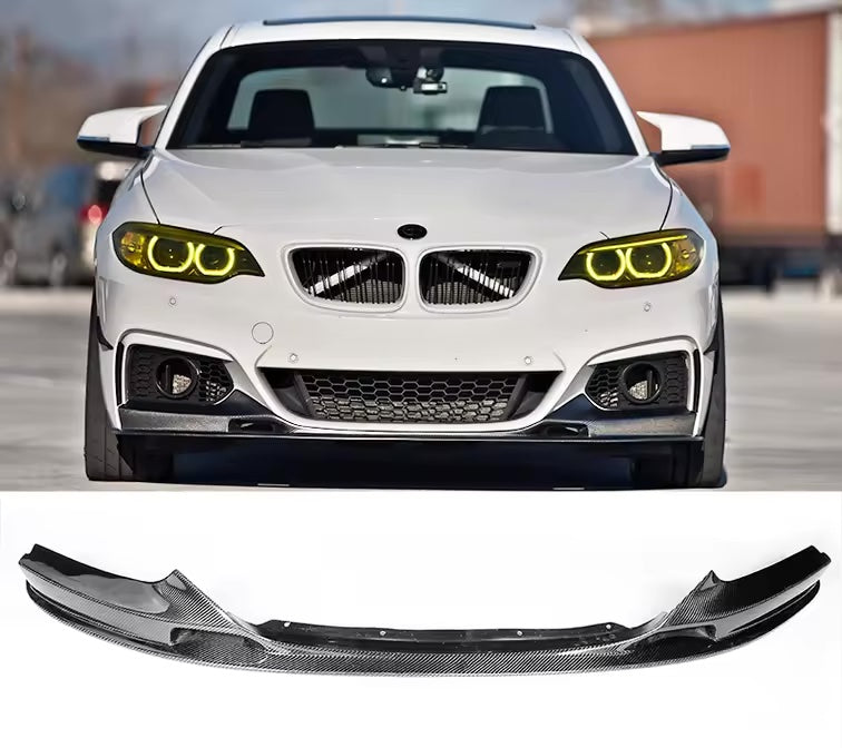 72Design BMW M240i/M235i (F22) Gloss Carbon Fibre (Pre-Preg) GT Style Front Splitter - Nineteen72 Performance