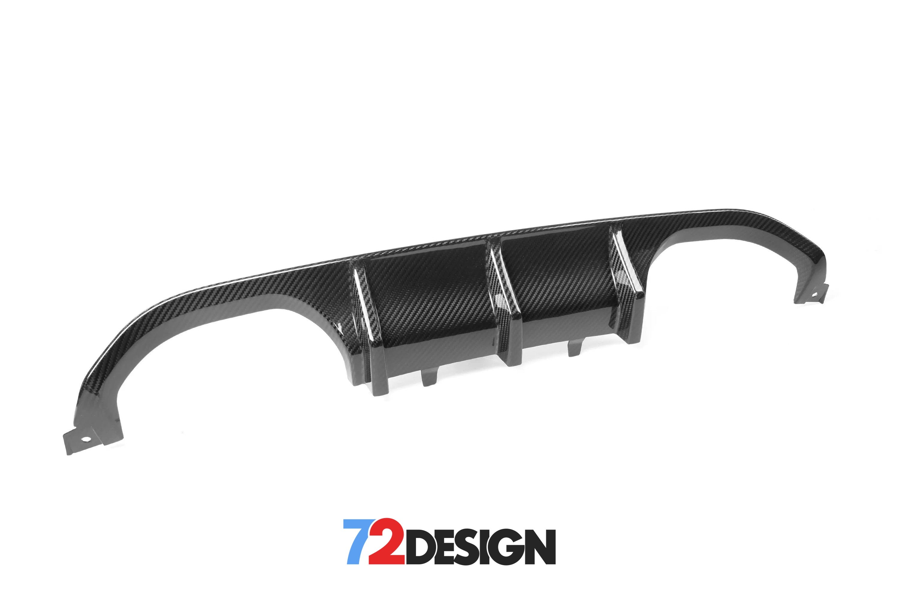 72Design BMW M3/M4 (F80/F82) Gloss Carbon Fibre (Pre-Preg) Performance Style Diffuser - Nineteen72 Performance