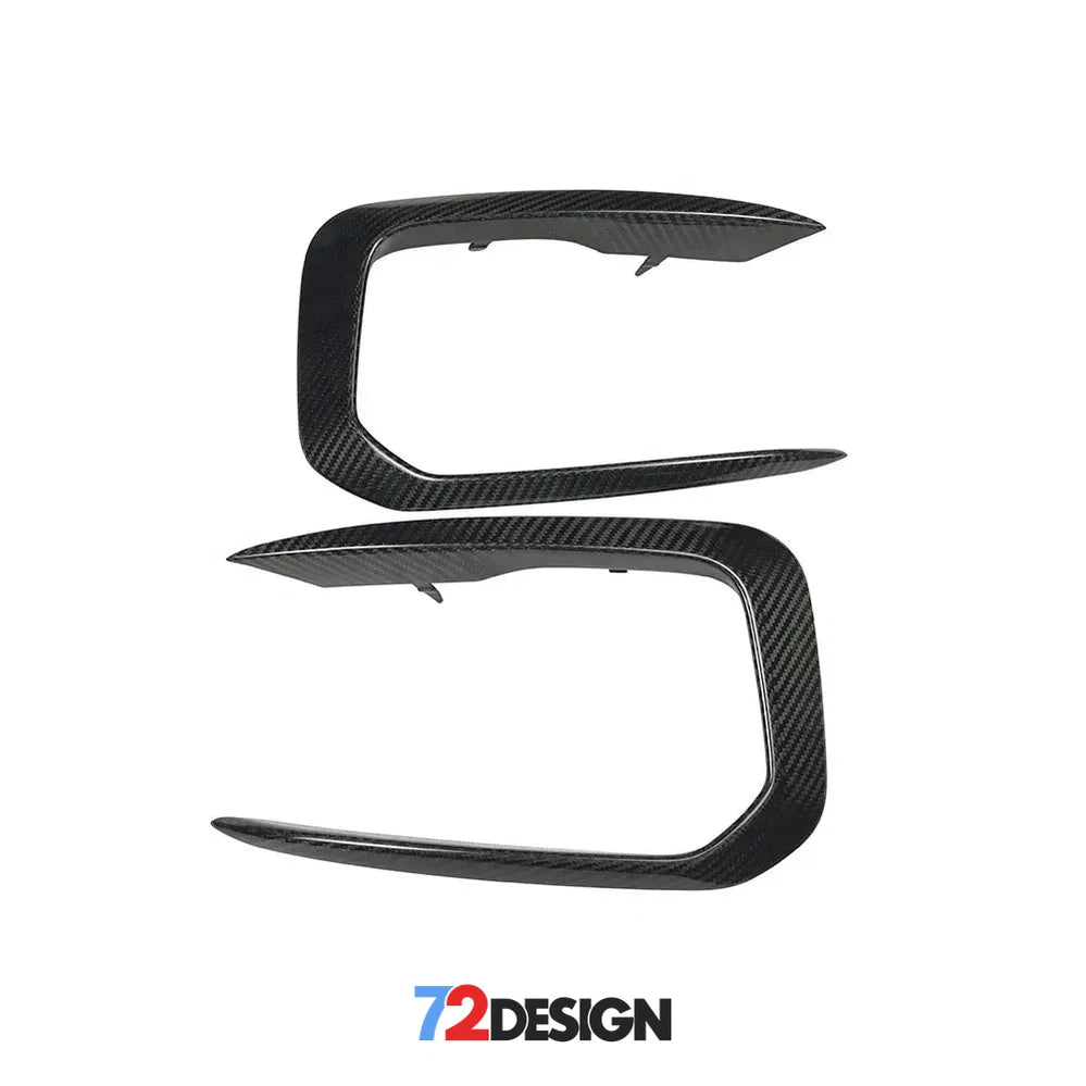 72Design - BMW M140i/M135i Carbon Front Bumper Canards (F20/F21 LCI) - Nineteen72 Performance