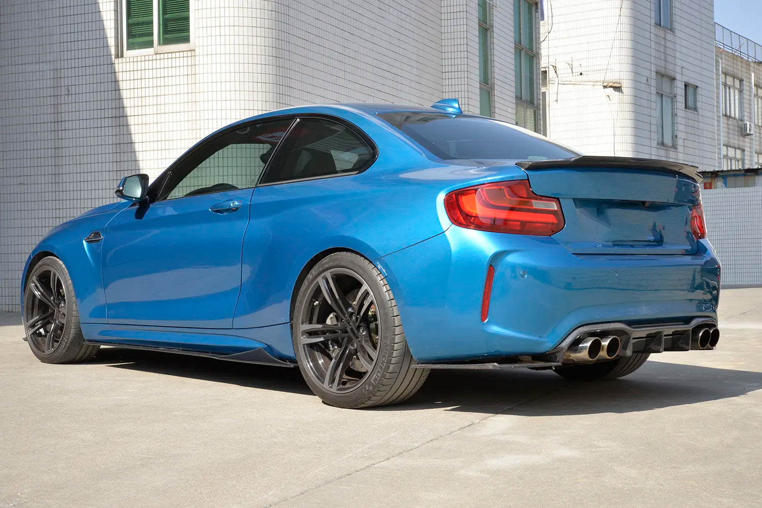 72Design BMW M2/M2C (F87/F87C) Gloss Carbon Fibre (Pre-Preg) GT Style Side Skirts (Full Length) - Nineteen72 Performance