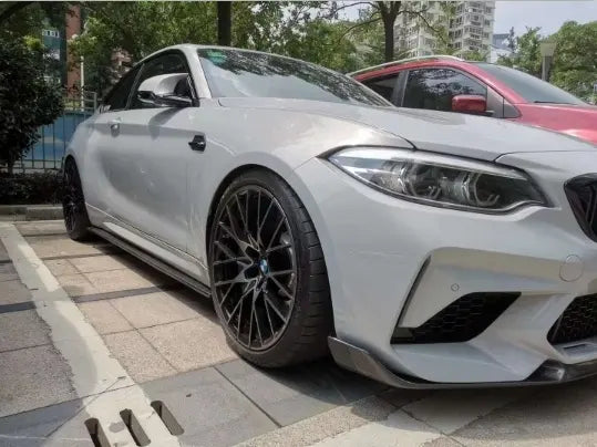 72Design BMW M2/M2C (F87/F87C) Gloss Carbon Fibre (Pre-Preg) MP Style Side Skirts - Nineteen72 Performance