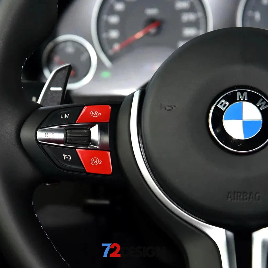 BMW M Steering Buttons Red