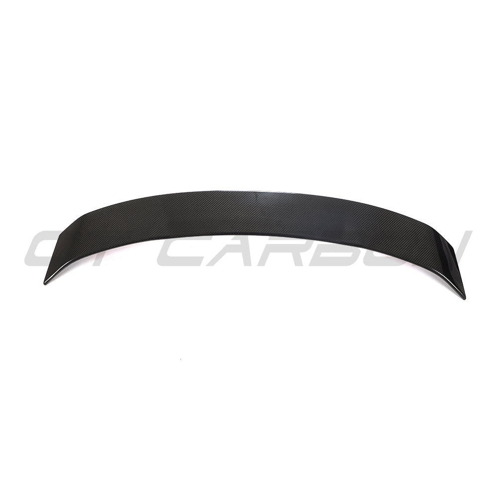CT Carbon spoiler for Porsche 911 991.2 GTS/Carrera/Targa 2017-2019, featuring black carbon fiber finish and aerodynamic design.