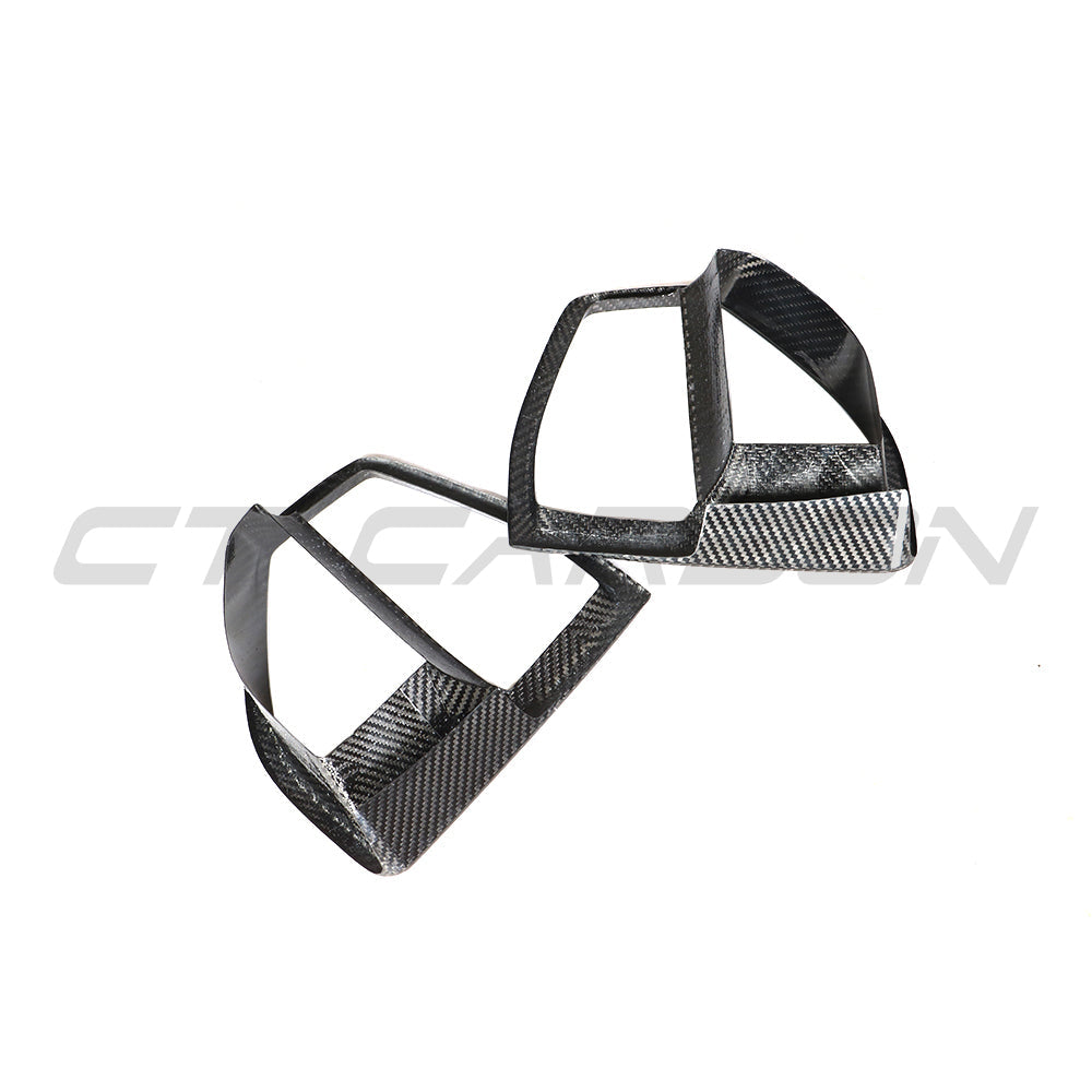 BMW G05 X5 2019-2023 carbon fibre front vent add-on accessory by CT Carbon, showing the sleek, lightweight carbon fibre design.
