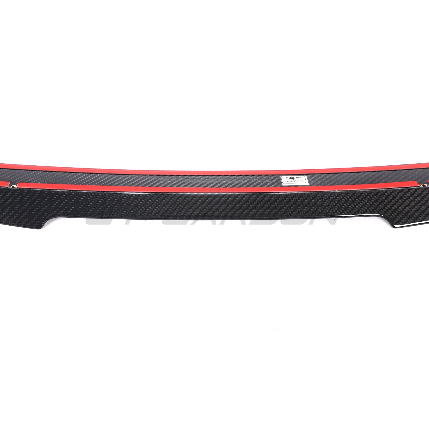 BMW 8 Series M8 G16/F93 carbon fiber spoiler by CT Carbon installed on the car, showcasing sleek aerodynamic design.