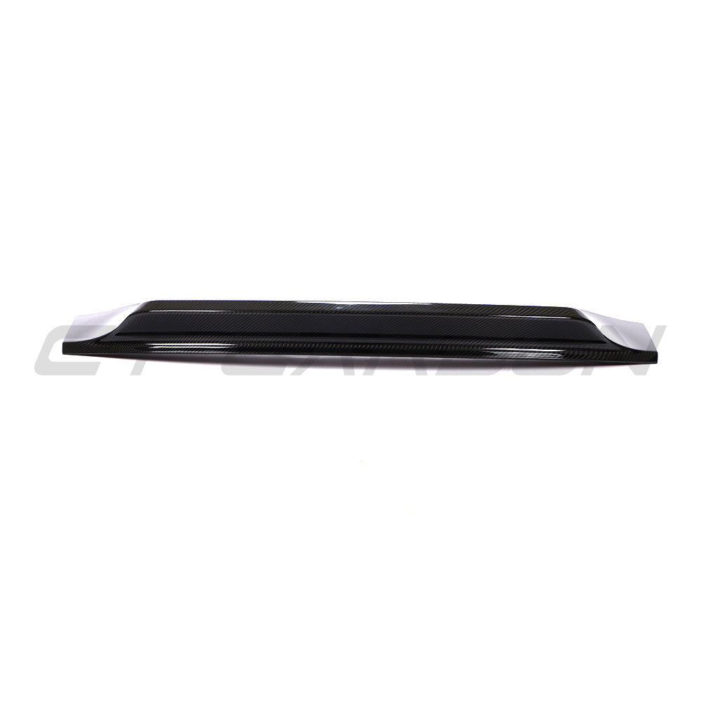 CT Carbon spoiler for Porsche 911 991.2 GTS, Carrera, Targa (2017-2019) in carbon fiber, shown installed on the vehicle.