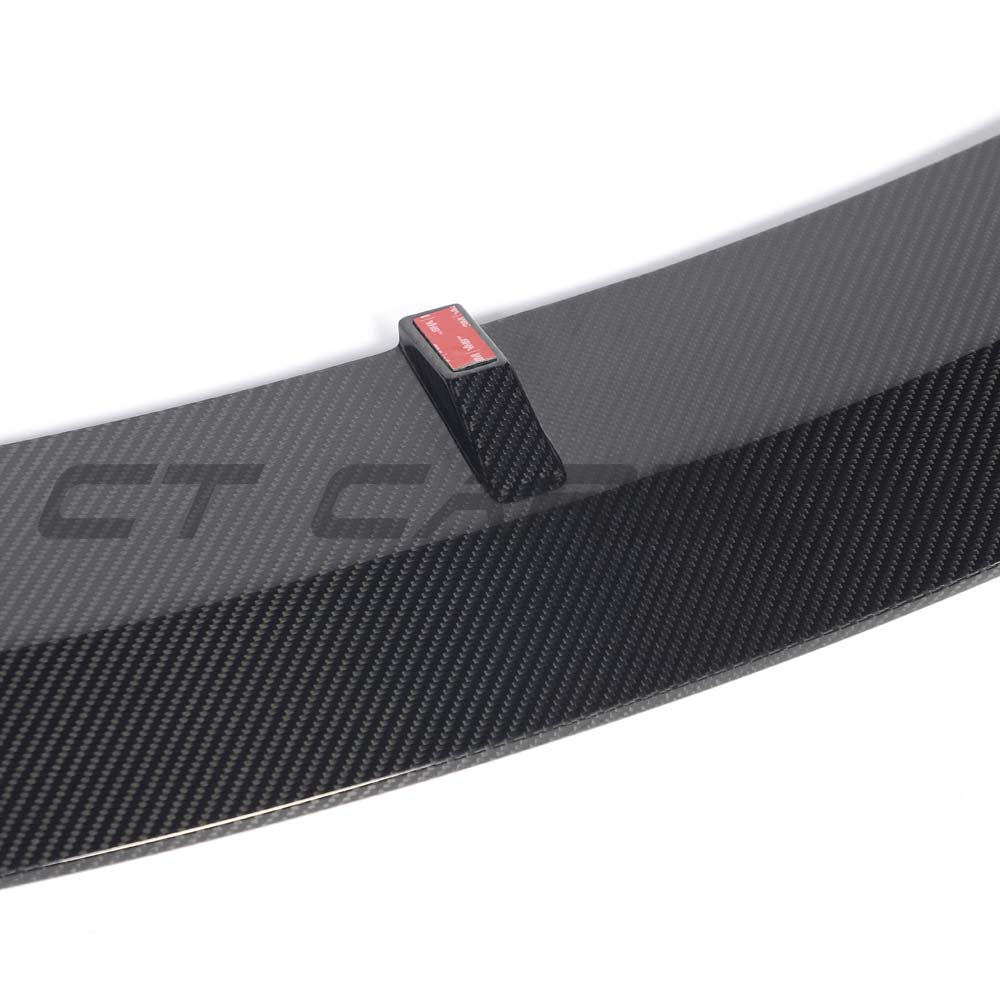 Audi RS6 C8 full carbon fiber kit V3 by CT Carbon, showing detailed carbon fiber panels and parts on the vehicle.