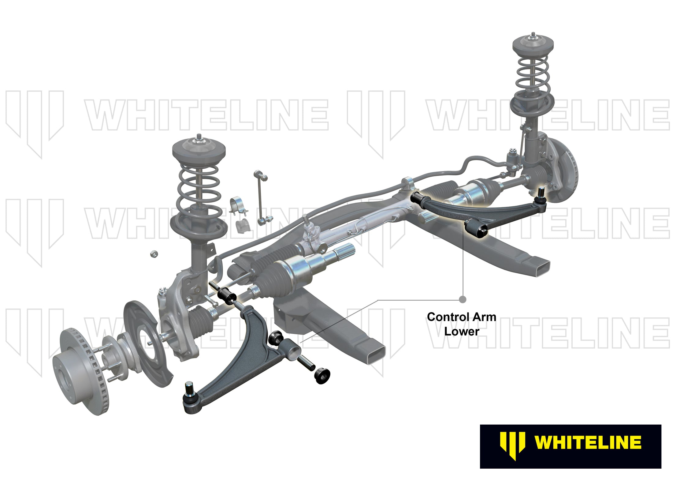 Whiteline - Anti-Lift Alloy Wishbone Control Arm Audi A3 S3 Seat Skoda VW Golf & Jetta 2003-2013