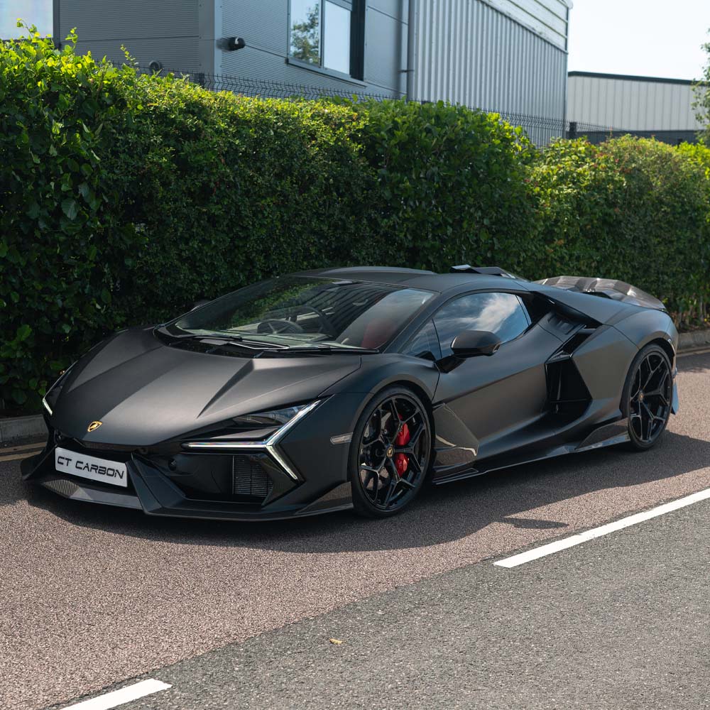 Lamborghini Revuelt full carbon fiber kit by CT Design showcasing sleek, lightweight carbon fiber components for Lamborghini vehicles.