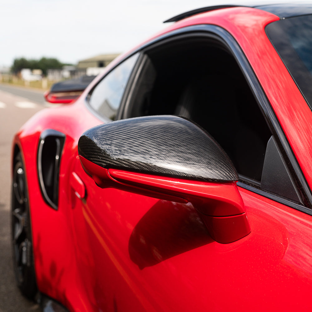 PORSCHE 911 992 CARBON FIBRE MIRRORS - (RHD ONLY)